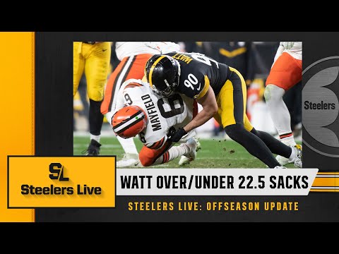 Steelers Live: T.J. Watt Over/Under 22.5 Sacks in 2022 | Pittsburgh Steelers video clip
