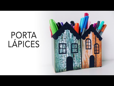 PORTALAPICES CON BRIK RECICLADO | CON P DE PAPEL