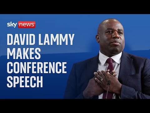 Watch live: Foreign Minister David Lammy speaks at the Labour Party Conference