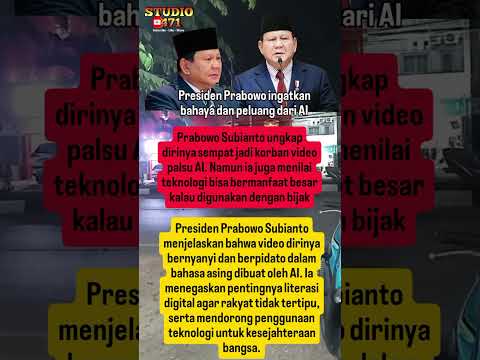 Prabowo Jadi Korban Video AI#prabowo #ai #teknologi