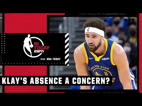 How concerned should the Warriors be with Klay Thompson's recent absence? | NBA Today video clip