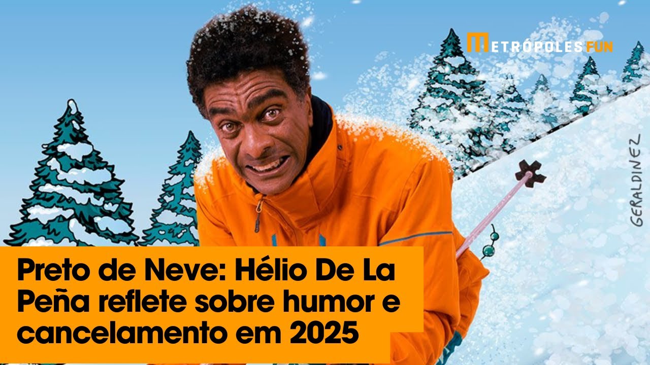 Hélio De La Peña é o Preto de Neve em show de comédia stand up