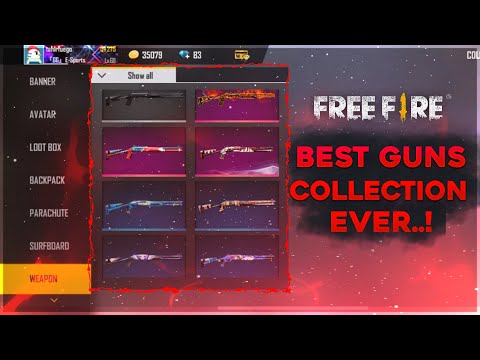 MY UNSEEN COLLECTION CONTAINS ALL GUN SKINS🔥Garena Free Fire