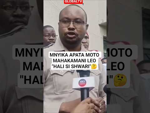 MNYIKA APATA MOTO MAHAKAMANI LEO - "HALI SI SHWARI"🤔 #shortsviral #breaking #chadema #lissu
