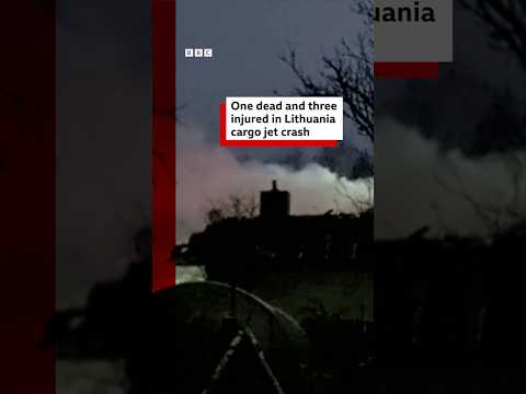 One dead and three injured in Lithuania cargo jet crash. #Lithuania #Boeing737 #BBCNews
