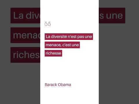 La diversité n'est pas une menace, c'est une richesse
