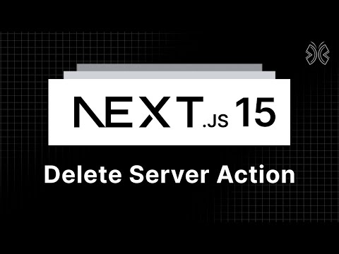 Next.js 15 Tutorial - 80 - Delete Server Action