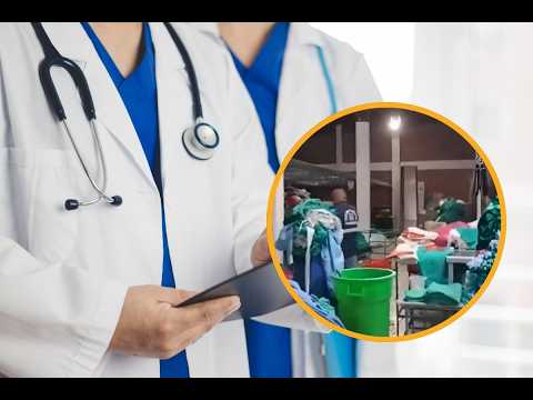 ¡Indignante! Lavan ropa de personal médico con agua de desagüe en lavandería clandestina