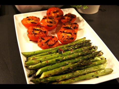 Grilled tomatoes and asparagus BBQ recipe - Pitmaster X - UC_kARM8MBLDBxZQuZeYYQdQ