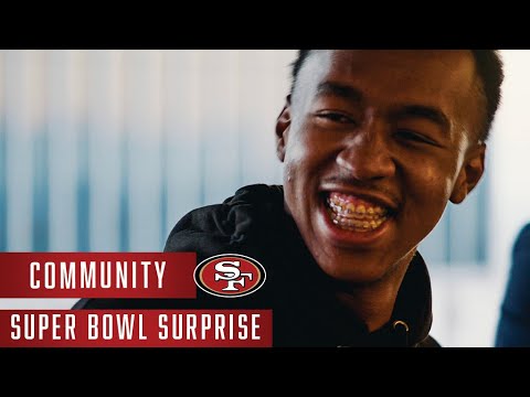 49ers Surprise Community Partners with Super Bowl Tickets video clip