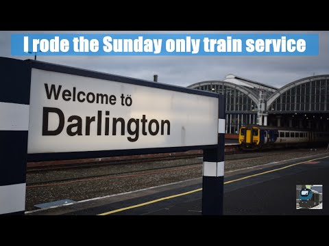 I rode the Sunday only train service | Darlington to Hartlepool