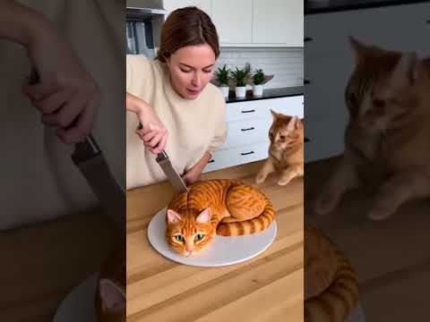 Cat and his mum in the kitchen #cat #wildlife #prank