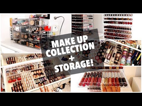 MAKE UP COLLECTION & STORAGE.. AFTER A CLEAR OUT!? | Rachel Leary - UC-Um2u0Agv8Q-OhjO6FZk1g