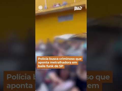 Polícia procura criminoso que usava metralhadora em baile funk #FalaBrasil #Shorts