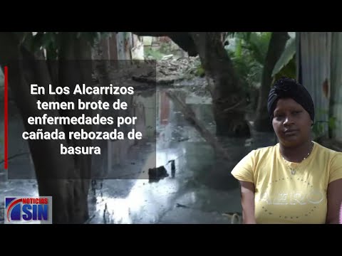 Temen brote de enfermedades por cañada rebozada de basura en Los Alcarrizos