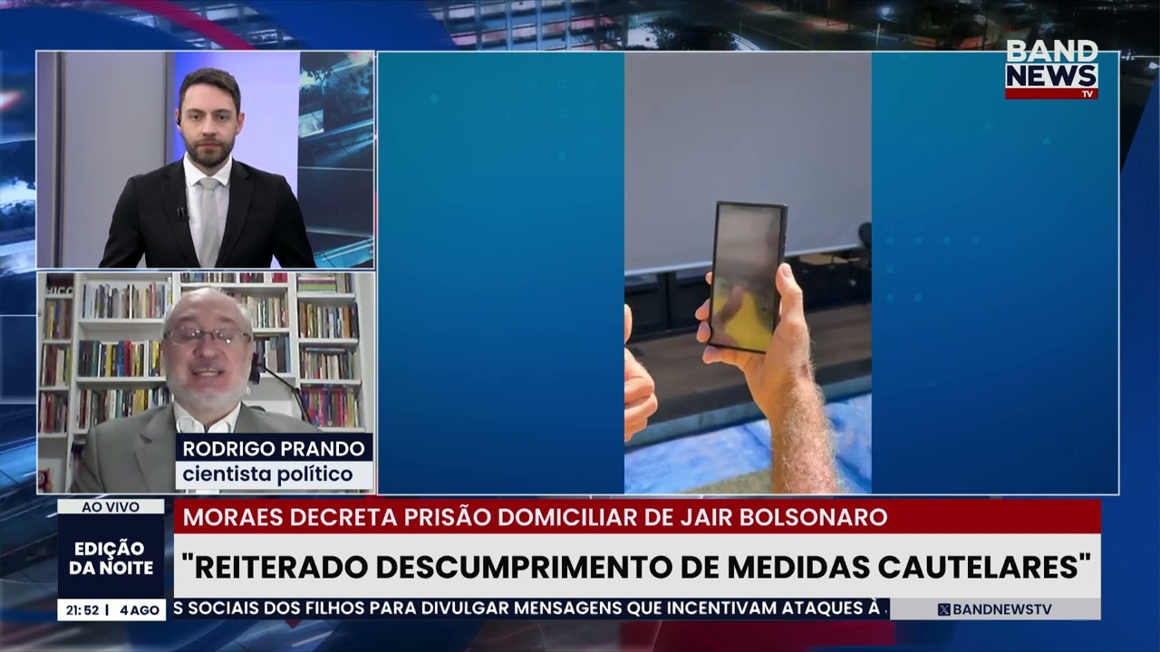 Moraes reiterado descumprimento de medidas cautelares | BandNews TV