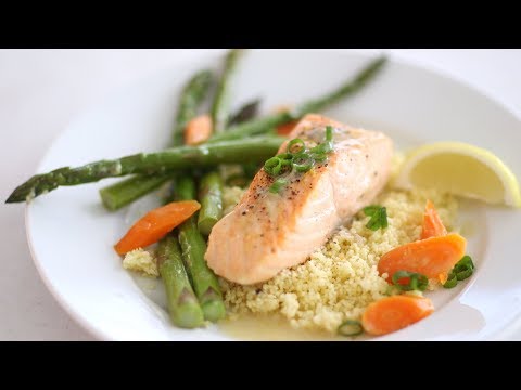 Miso Salmon with Asparagus and Carrots- Everyday Food with Sarah Carey