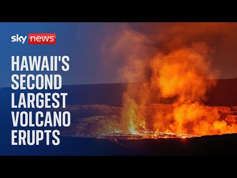 Watch live: Hawaii's second-largest volcano is erupting