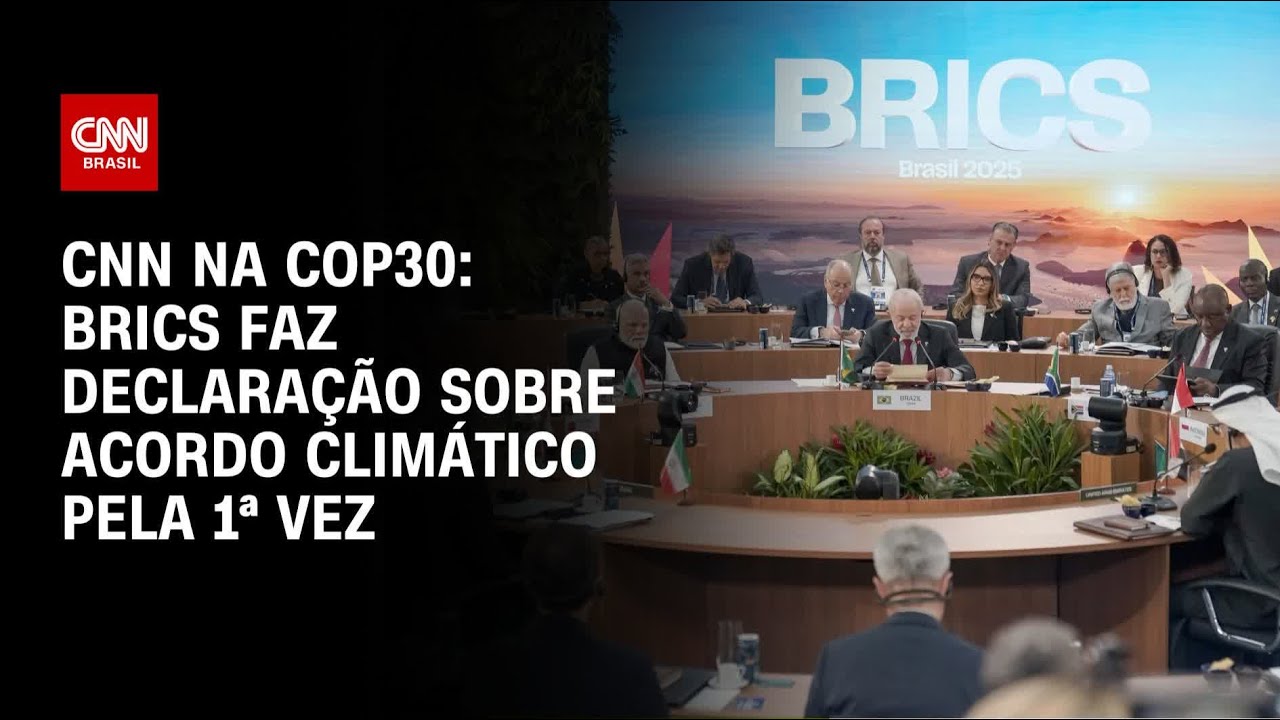 Líderes do Brics fazem declaração sobre acordo climático | LIVE CNN