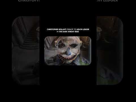 CHRISTOPHER NOLAN GIVES TRIBUTE TO HEATH LEDGER'S JOKER FT BATMAN DARK KNIGHT RISES