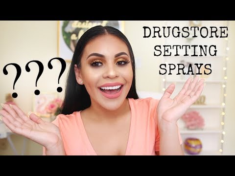 THE BEST DRUGSTORE SETTING SPRAYS FOR LONG LASTING MAKEUP! | JuicyJas - UCqTR5f7YkGro3cPv23SqcqQ