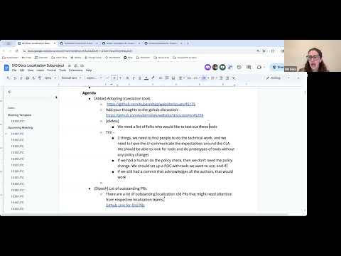 [SIG Docs] Localization Subgroup Zoom Meeting for 20240304