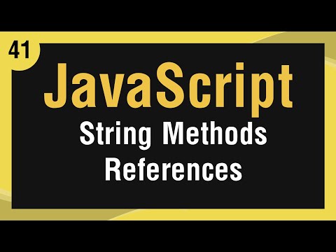 [ JavaScript In Arabic ] #41 – Strings Methods – All Reference