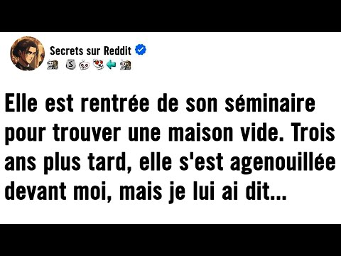 Elle est rentrée de son séminaire pour trouver une maison vide. Trois ans plus tard...