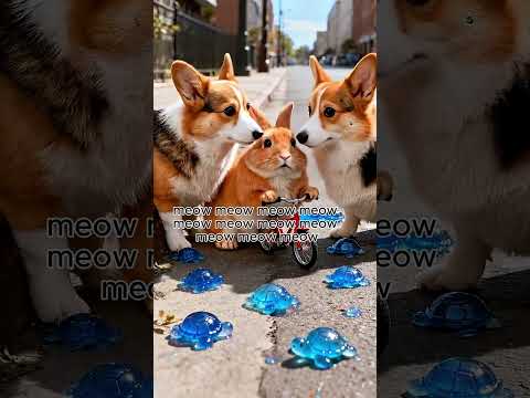 Rabbit's Candy  MISHAP! What Happened #shorts #animation #cat #cute #aicat #comedy #cartoon