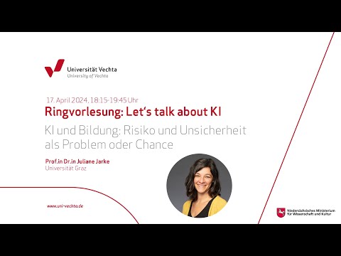 „Risiko und Unsicherheit als Problem oder Chance“  | Let’s talk about KI mit Prof.in Juliane Jarke