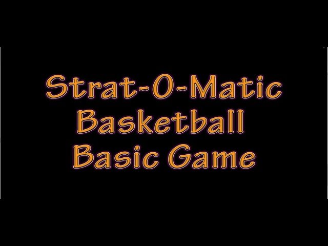 How Strat-O-Matic Basketball Simulations Work