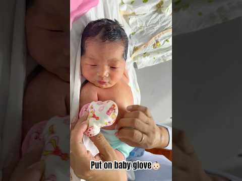 Put on baby glove #shorts