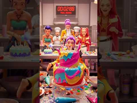 OMG… Mira Just Dropped Rumi’s Cake #cakepop #cake #demonhunters #mira #zoey #rumi