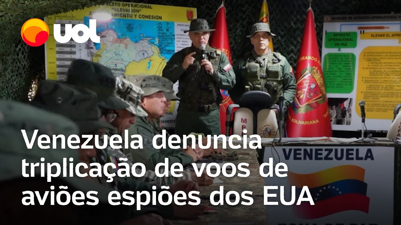 Venezuela denuncia governo Trump por triplicar voos de aviões espiões dos EUA