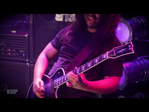 ESP Guitars: ESP E-II Eclipse Reindeer Blue Live Performance Demo by Luis Kalil