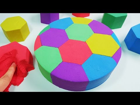 How to Make Mad Mattr Cake Learn Colors Kinetic Sand Rainbow Lego for Kids