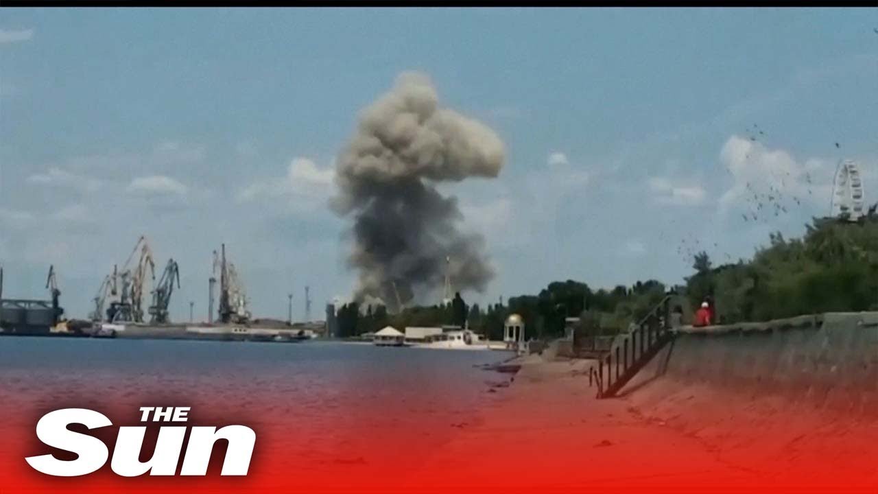 Ukrainian forces shelled Russian-controlled port city of Berdyansk
