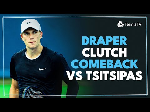 CLUTCH Jack Draper Ending vs Stefanos Tsitsipas | Cincinnati 2024