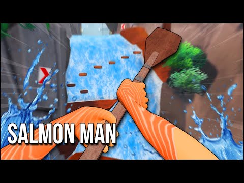 Salmon Man | Half Man. Half Salmon. All Rage.