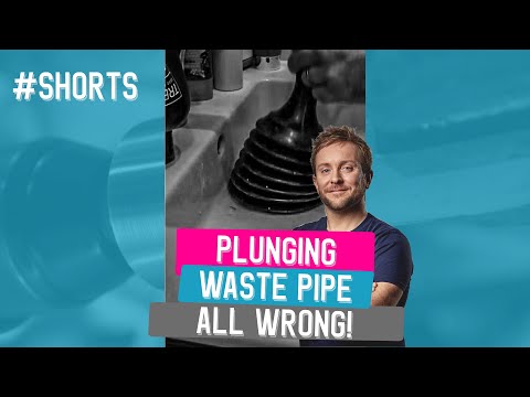 Common Plumbing Mistakes Plunger on a blocked basin fail #shorts