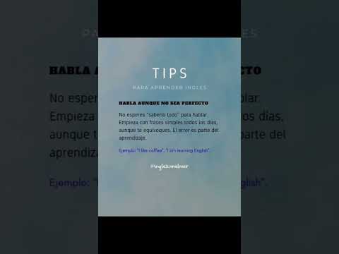 Paso 1 para aprende Inglés