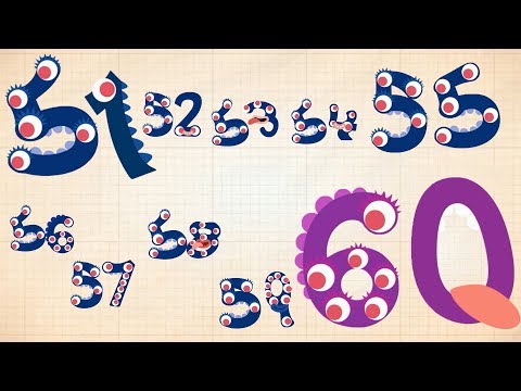 Endless Numbers - Learn to Count from 51 to 60 & Simple Addition With the Adorable Endless Monsters