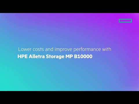 Lower costs and improve performance with HPE Alletra Storage MP B10000