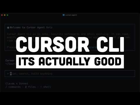 The Cursor CLI is Actually Good!?