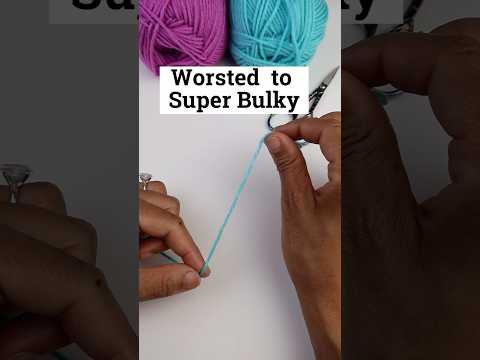 This worsted weight trick saves me SO much money #crochet #yarn #lifehack
