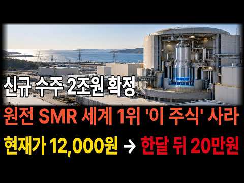 원전·SMR 세계 <strong>1위</strong> '이 종목' 20만원까지 절대 팔지마라! #원전관련주 #<strong>원전</strong> #SMR #SMR관련주