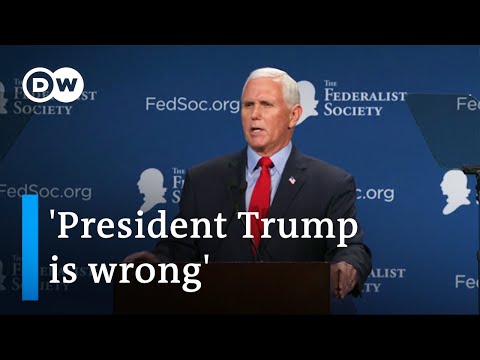 USA: Ex-VP Mike Pence hits back at Donald Trump over election | DW News