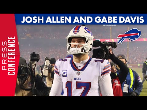 Josh Allen and Gabe Davis After 42-36 Loss to Kansas City in Divisional Round | Buffalo Bills video clip