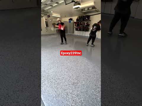 100% flake coverage on our epoxy floors!