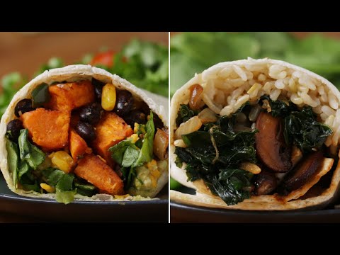 How To Make Meatless Burritos With Veggies ? Tasty